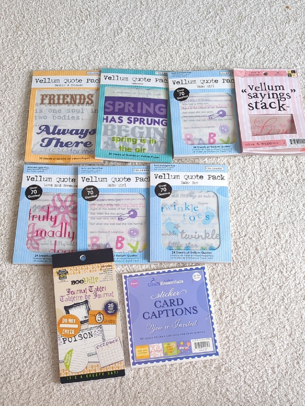 Vellum Quote Packs